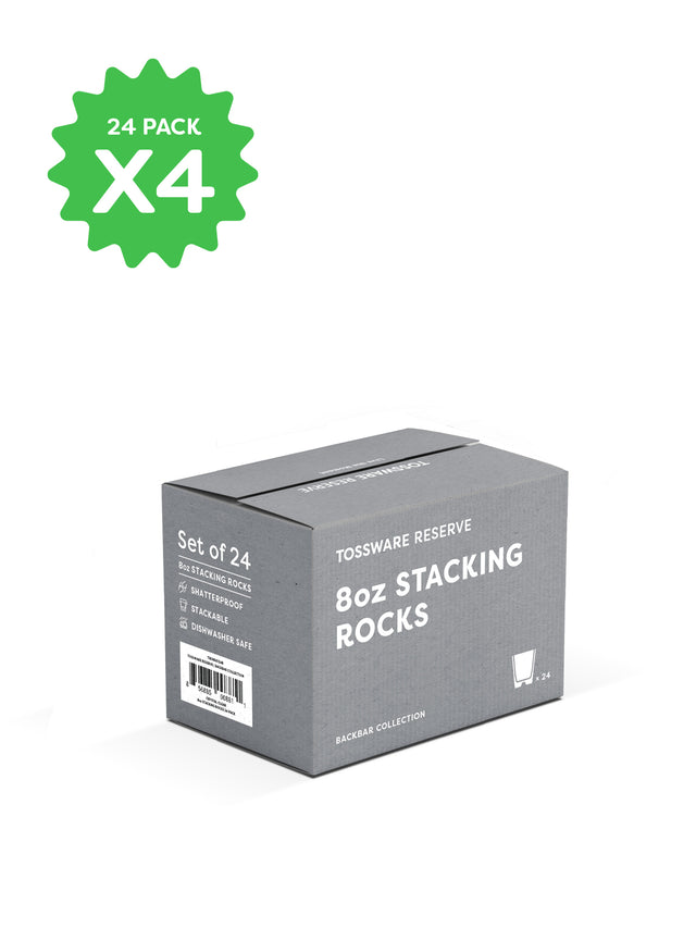 RESERVE 8oz Stackable Rocks Tritan™ Copolyester Glass - Bulk