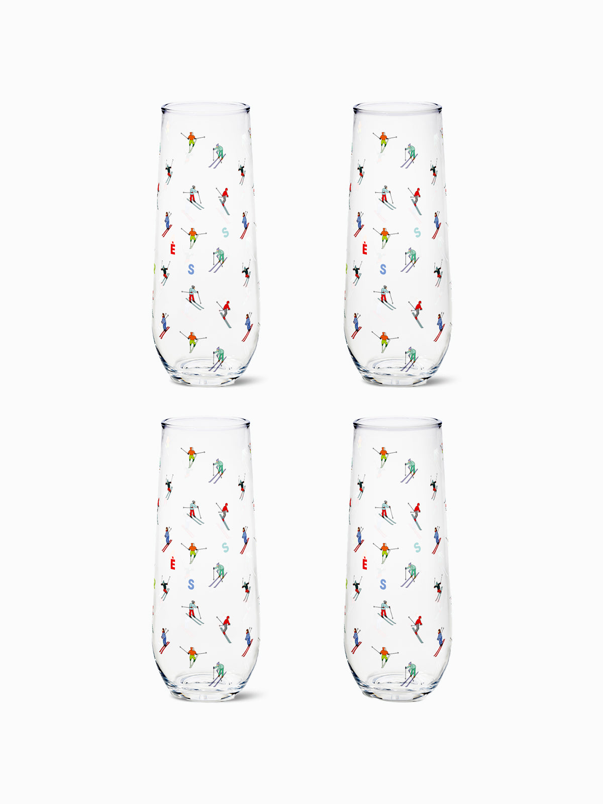 Ski Parade 2.0 - RESERVE 9oz Stemless Champagne Tritan™ Copolyester Glass