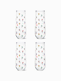 Ski Parade 2.0 - RESERVE 9oz Stemless Champagne Tritan™ Copolyester Glass