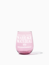 Because You're ...: TOSSWARE × BRIDEMERCH (White) - RESERVE 16oz Stemless Wine Tritan™ Copolyester Glass Mixed Set