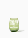 Because You're ...: TOSSWARE × BRIDEMERCH (White) - RESERVE 16oz Stemless Wine Tritan™ Copolyester Glass Mixed Set