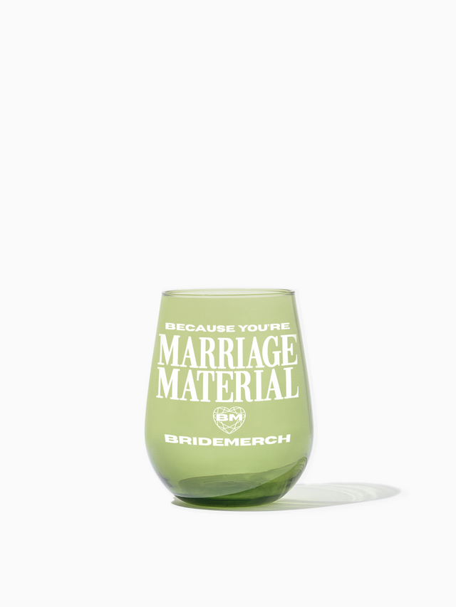 Because You're ...: TOSSWARE × BRIDEMERCH (White) - RESERVE 16oz Stemless Wine Tritan™ Copolyester Glass Mixed Set