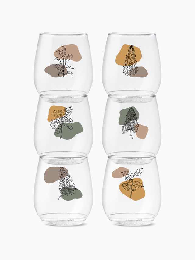 Botanical Linework - POP 14oz Vino