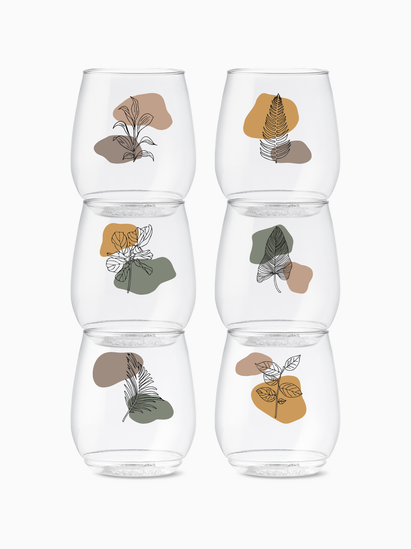 Botanical Linework - POP 14oz Vino