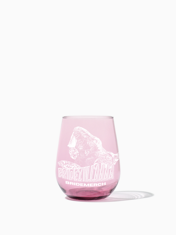 Bridezilla - Tossware × BRIDEMERCH - RESERVE 16oz Stemless Wine Color Series Tritan™ Copolyester Glass Mixed Set - White