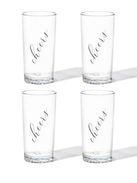 Classic Cheers (Black) - RESERVE 14oz Highball Tritan™ Copolyester Glass