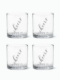 Classic Cheers (Black) - RESERVE 12oz Old Fashioned Tritan™ Copolyester Glass