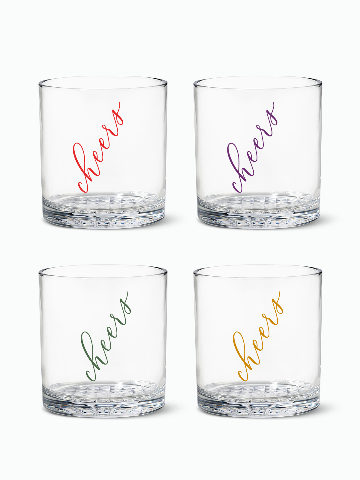 Classic Cheers (Color) - RESERVE 12oz Old Fashioned Tritan™ Copolyester Glass