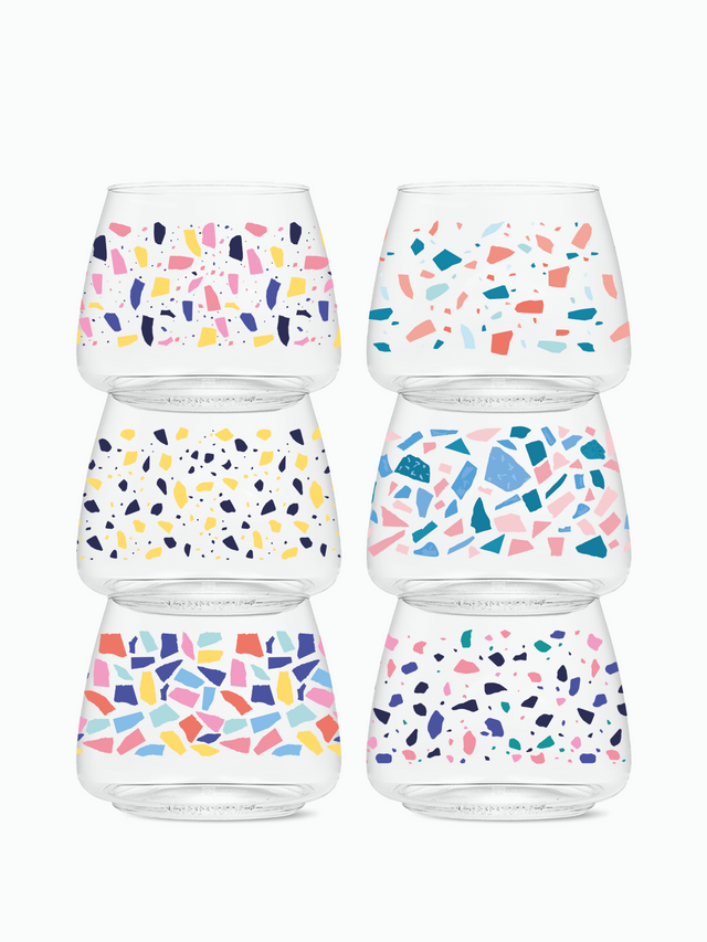 Colorful Terrazzo - POP 12oz Rocks