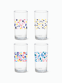 Colorful Terrazzo - RESERVE 14oz Highball Tritan™ Copolyester Glass