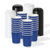 GO 12oz Double Wall Paper Cobalt Blue Cup Bundle with Lids