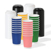 GO 12oz Double Wall Paper Cup Mixed Color Bundle with Lids