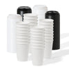 GO 12oz Double Wall Paper White Cup Bundle with Lids