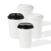 GO 12oz Double Wall Paper White Cup Bundle with Lids