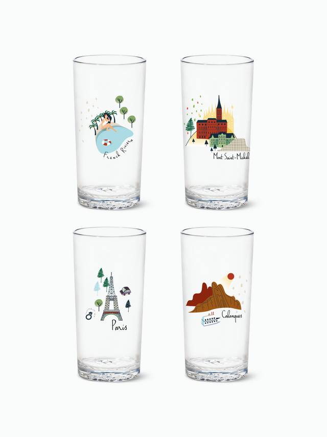French Holiday - RESERVE 14oz Highball Tritan™ Copolyester Glass