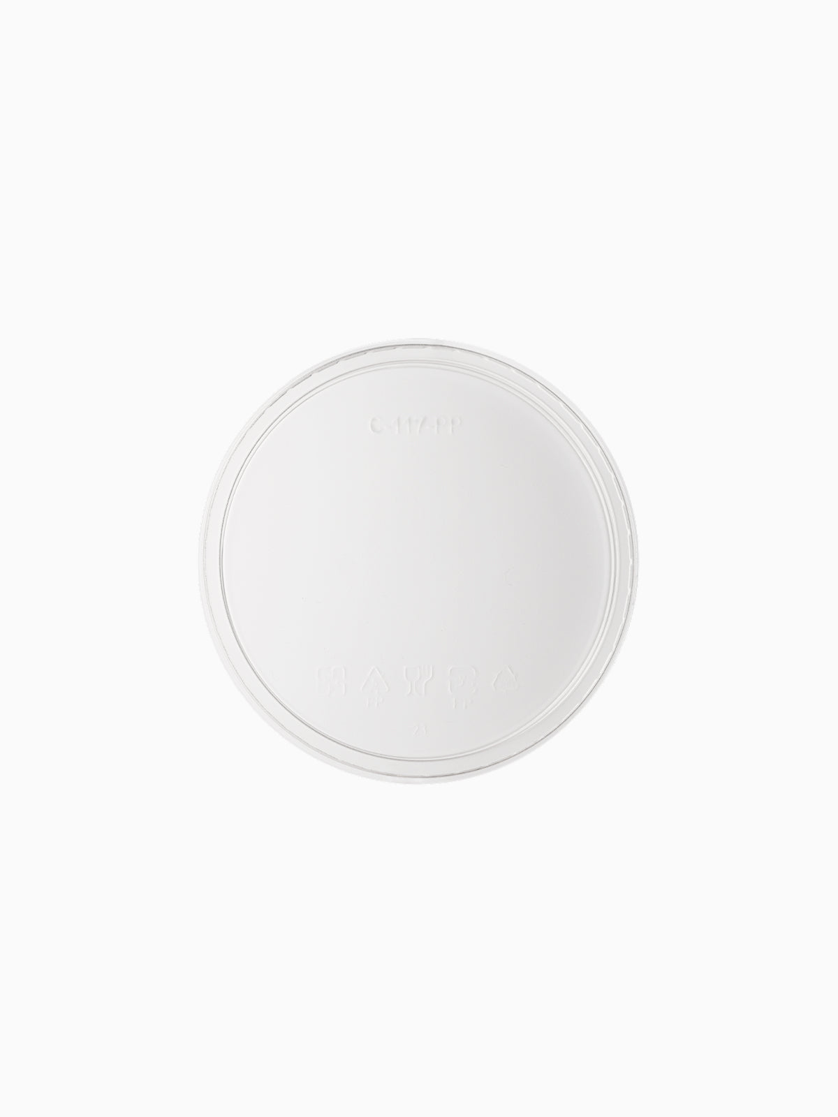 GO Deli Lid Flat 117mm PP - Bulk - 500/Case
