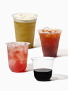 GO 16oz Rounded Bottom PET Arc Cup + Straw Lids Bundle