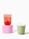 GO 16oz Rounded Bottom PET Arc Cup + Straw Lids Bundle