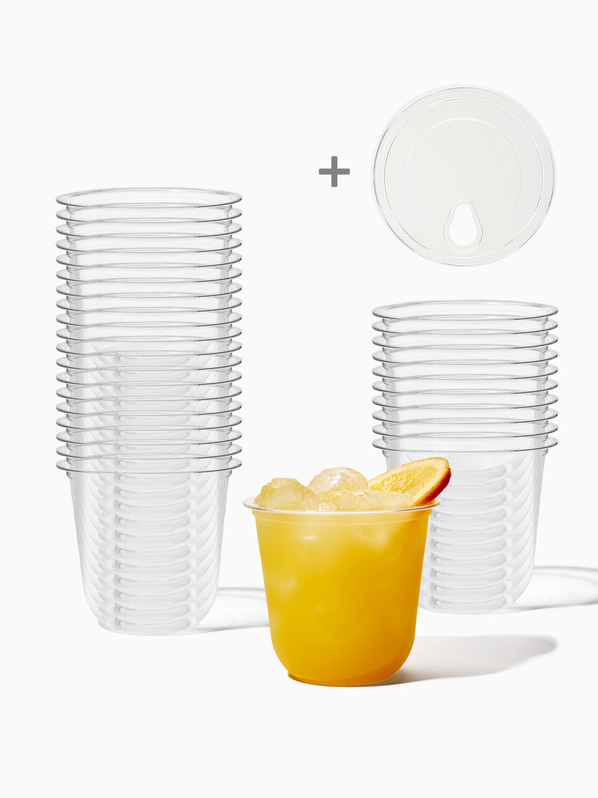 GO 12oz Rounded Bottom PET Arc Cup + Sip Lids Bundle – TOSSWARE