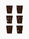 Coffee & Croissants - Go 12oz Double Wall Paper Cup