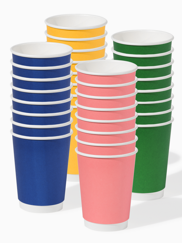 GO 12oz Double Wall Paper Cup Mixed Color