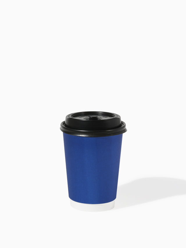 GO 12oz Double Wall Paper Cup Mixed Color Bundle with Lids