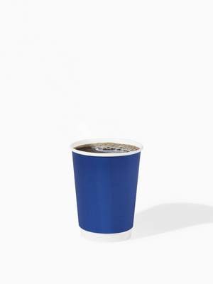 GO 12oz Double Wall Paper Cup Cobalt Blue