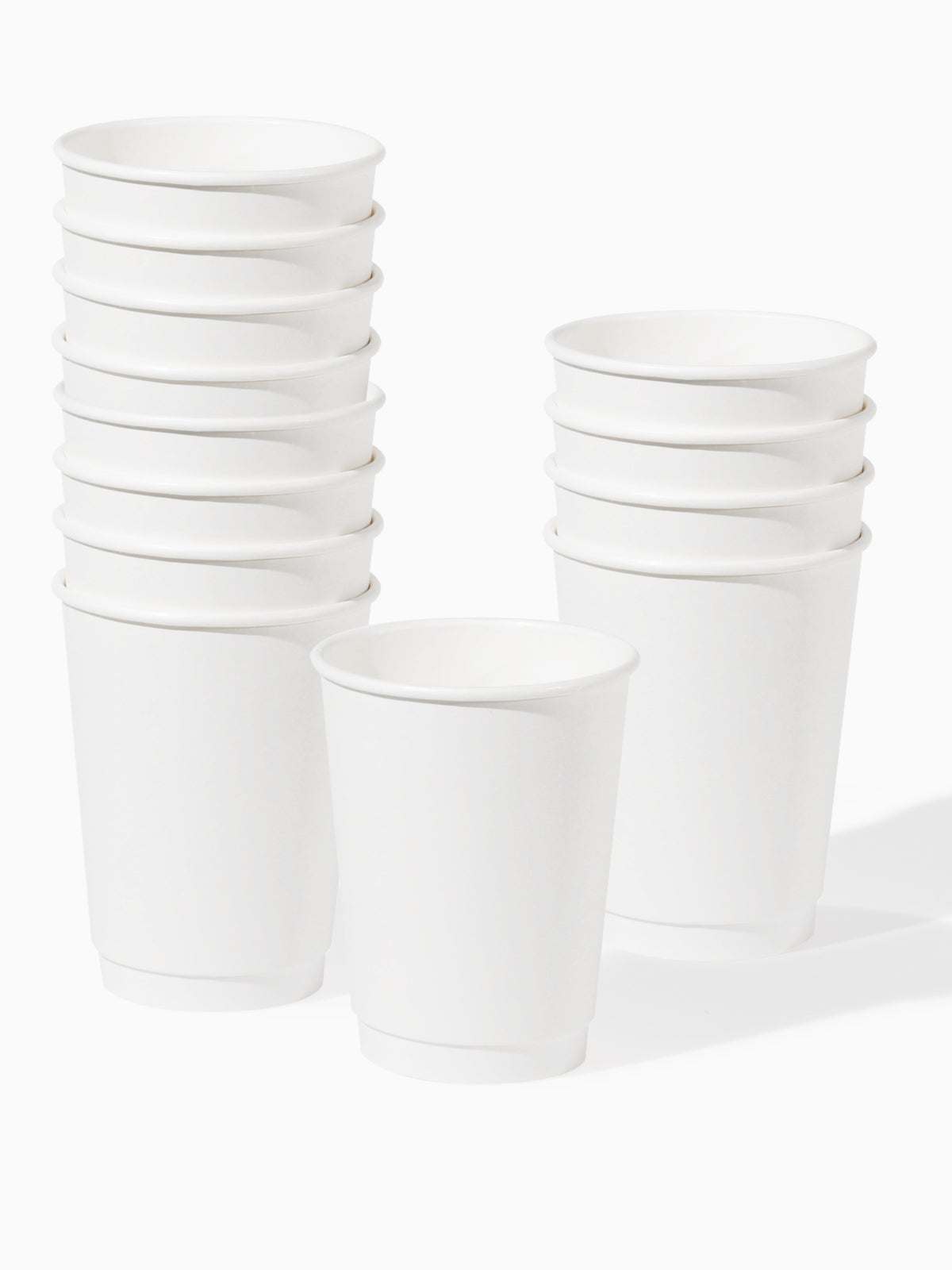 GO 12oz Double Wall Paper Cup White - Bulk - 500/Case – TOSSWARE