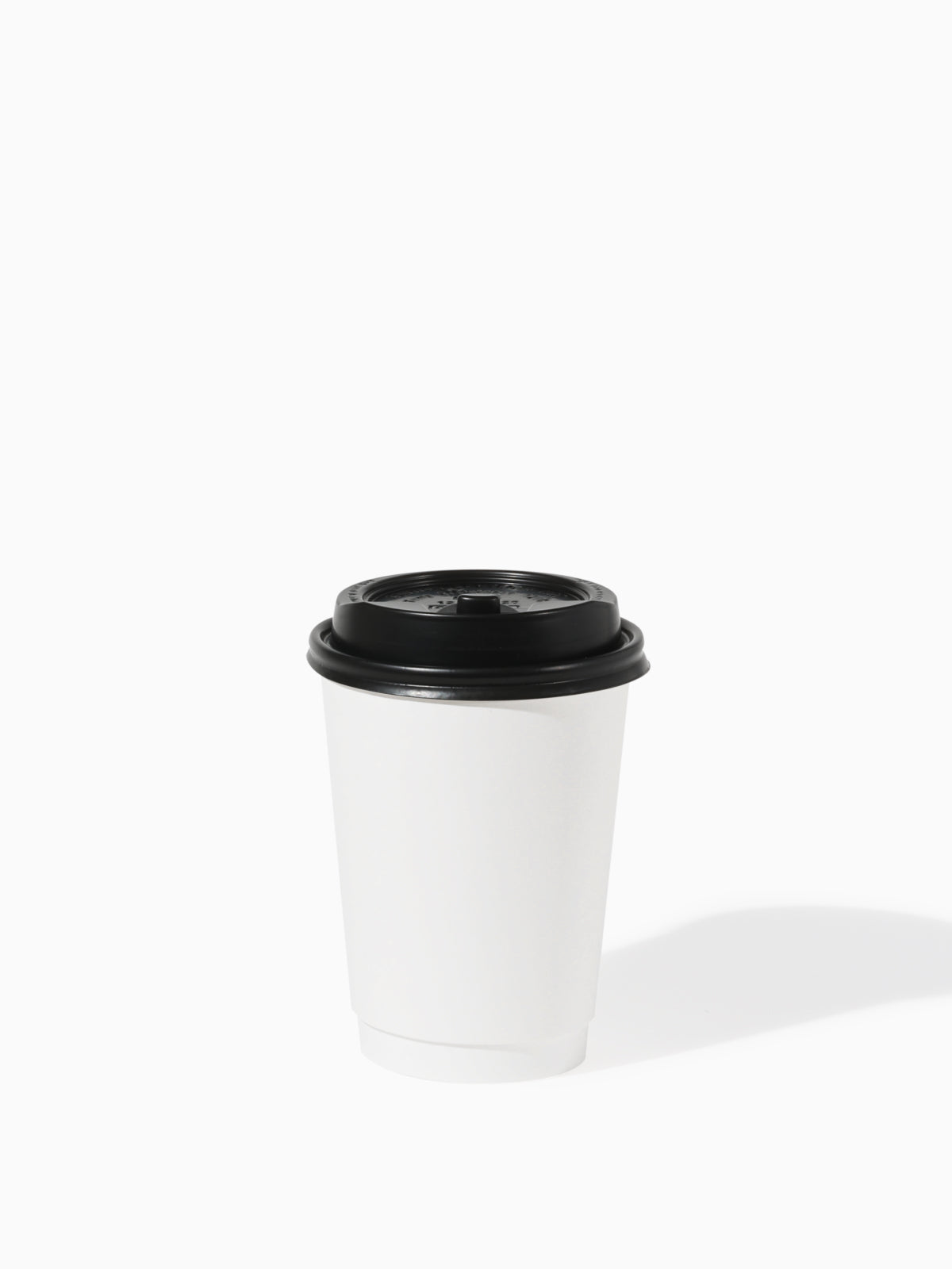 GO 12oz Double Wall Paper White Cup Bundle with Lids