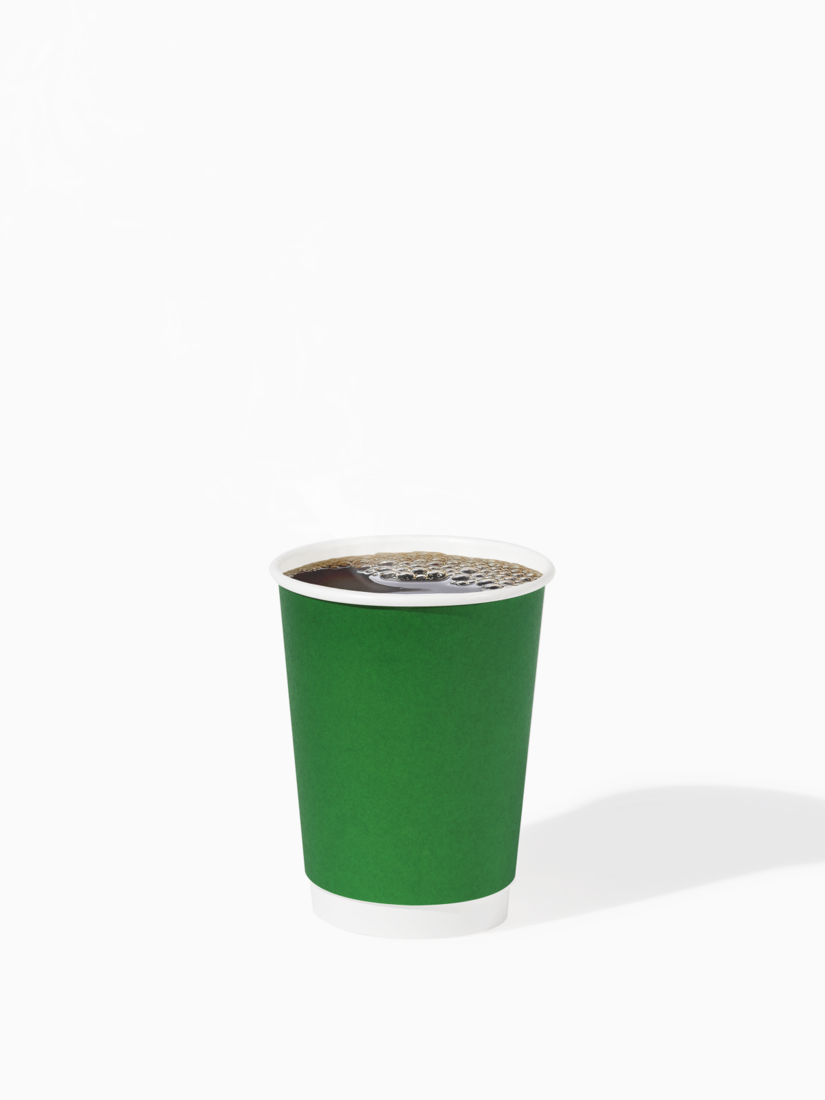 GO 12oz Double Wall Paper Cup Pine Green - Bulk