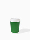 GO 12oz Double Wall Paper Pine Green Cup Bundle with Lids
