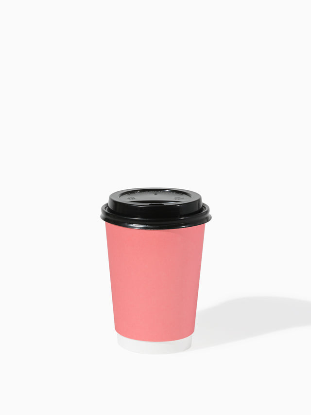 GO 12oz Double Wall Paper Cup Mixed Color Bundle with Lids