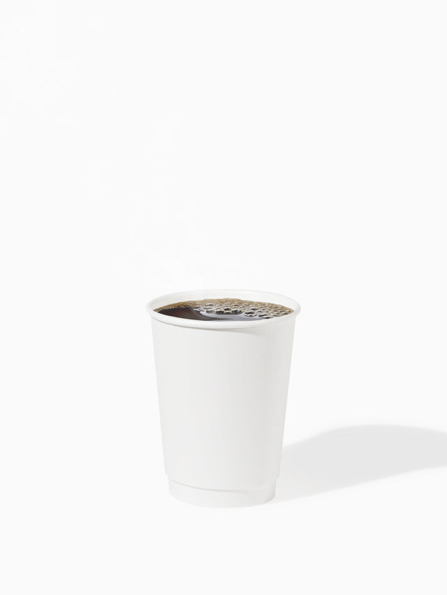 GO 12oz Double Wall Paper Cup White - Bulk