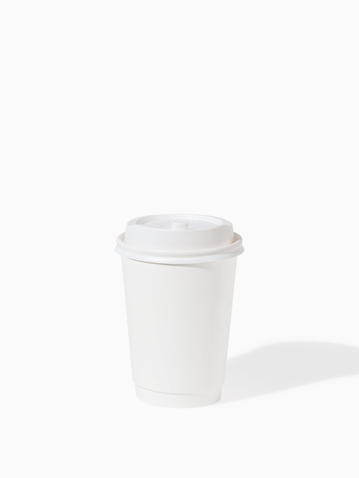 GO 12oz Double Wall Paper White Cup Bundle with Lids