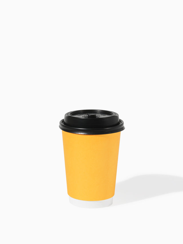 GO 12oz Double Wall Paper Cup Mixed Color Bundle with Lids