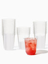 GO 16oz Rounded Bottom PET Arc Cup + Straw Lids Bundle