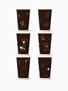 Coffee & Croissants - Go 16oz Double Wall Paper Cup