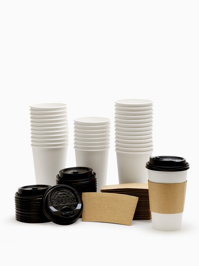 8 oz white coffee cups Karat - C-K508W