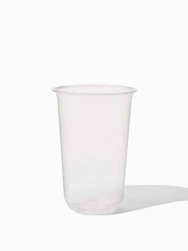 NATURAL 20oz Rounded Bottom Compostable Arc 98mm Cup - Bulk - 1000/Case