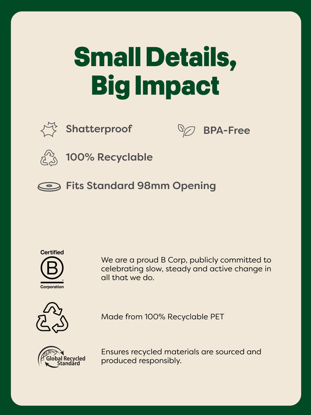 NATURAL 98mm Compostable Straw Lids