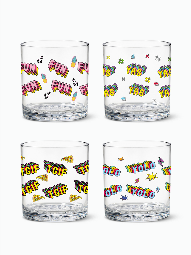 Good Vibe - RESERVE 12oz Old Fashioned Tritan™ Copolyester Glass