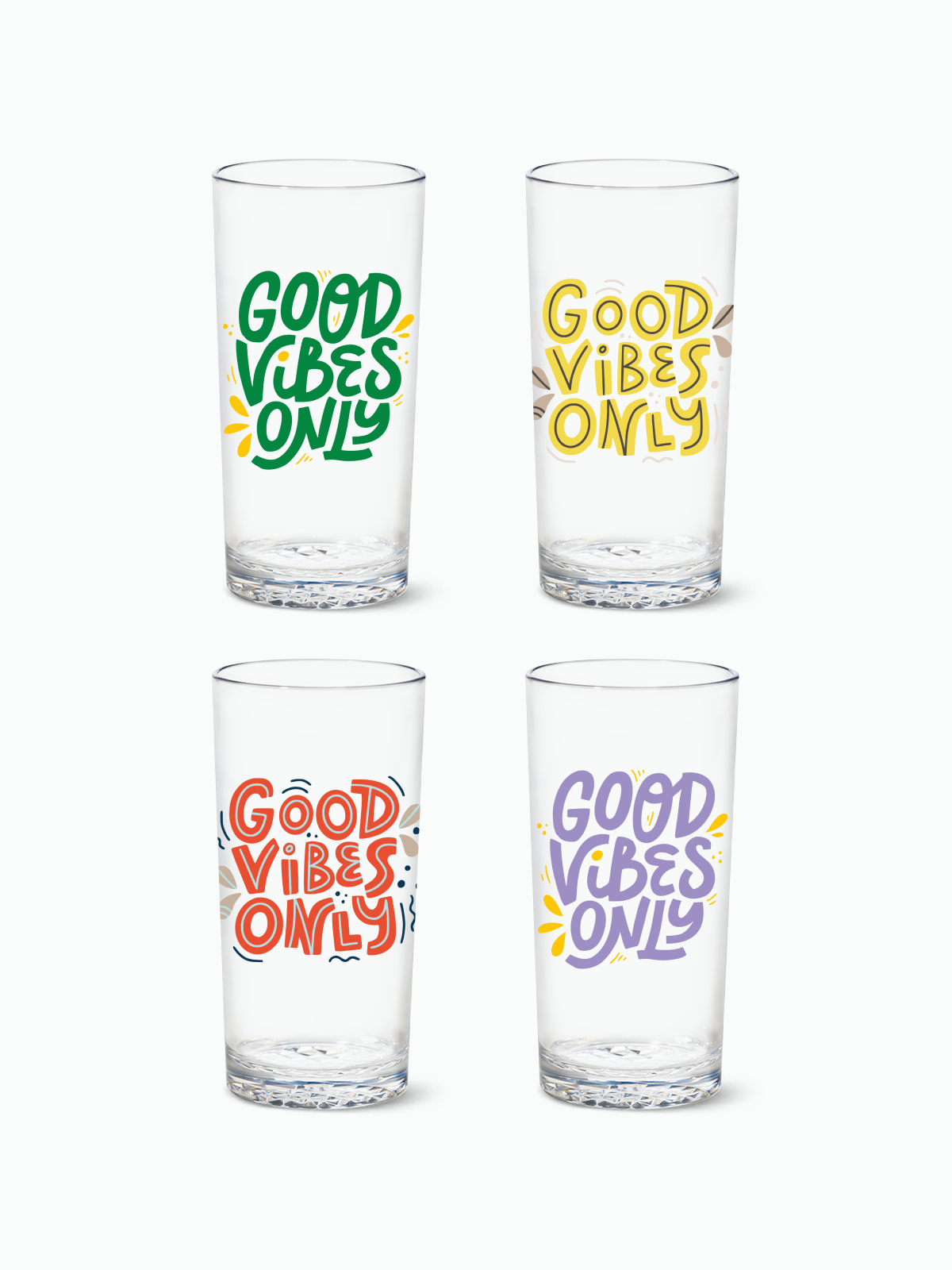 Good Vibes Only - RESERVE 14oz Highball Tritan™ Copolyester Glass