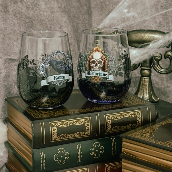 Victorian Horrors - RESERVE 16oz Stemless Wine Tritan™ Copolyester Glass