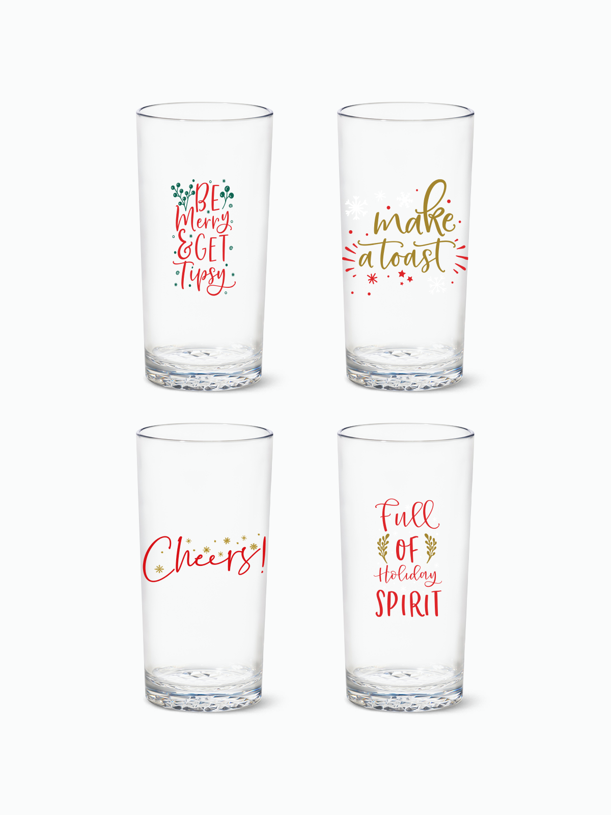 Holiday Spirit - RESERVE 14oz Highball Tritan™ Copolyester Glass