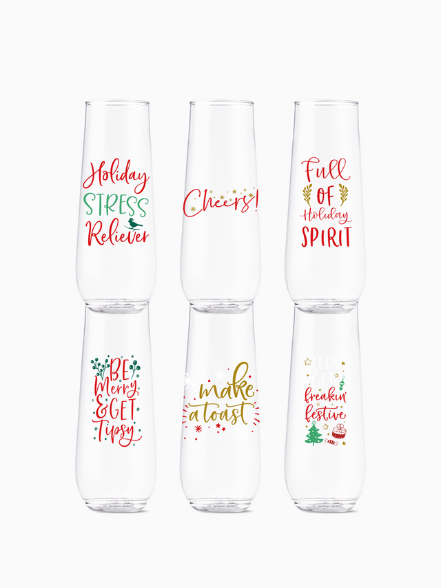 Holiday Spirit - POP 9oz Flute