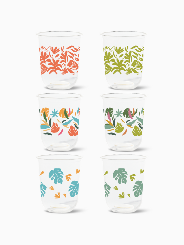 Tropical Abstract - NATURAL 16oz Arc