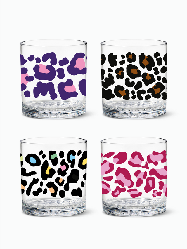 Leopard - RESERVE 12oz Old Fashioned Tritan™ Copolyester Glass