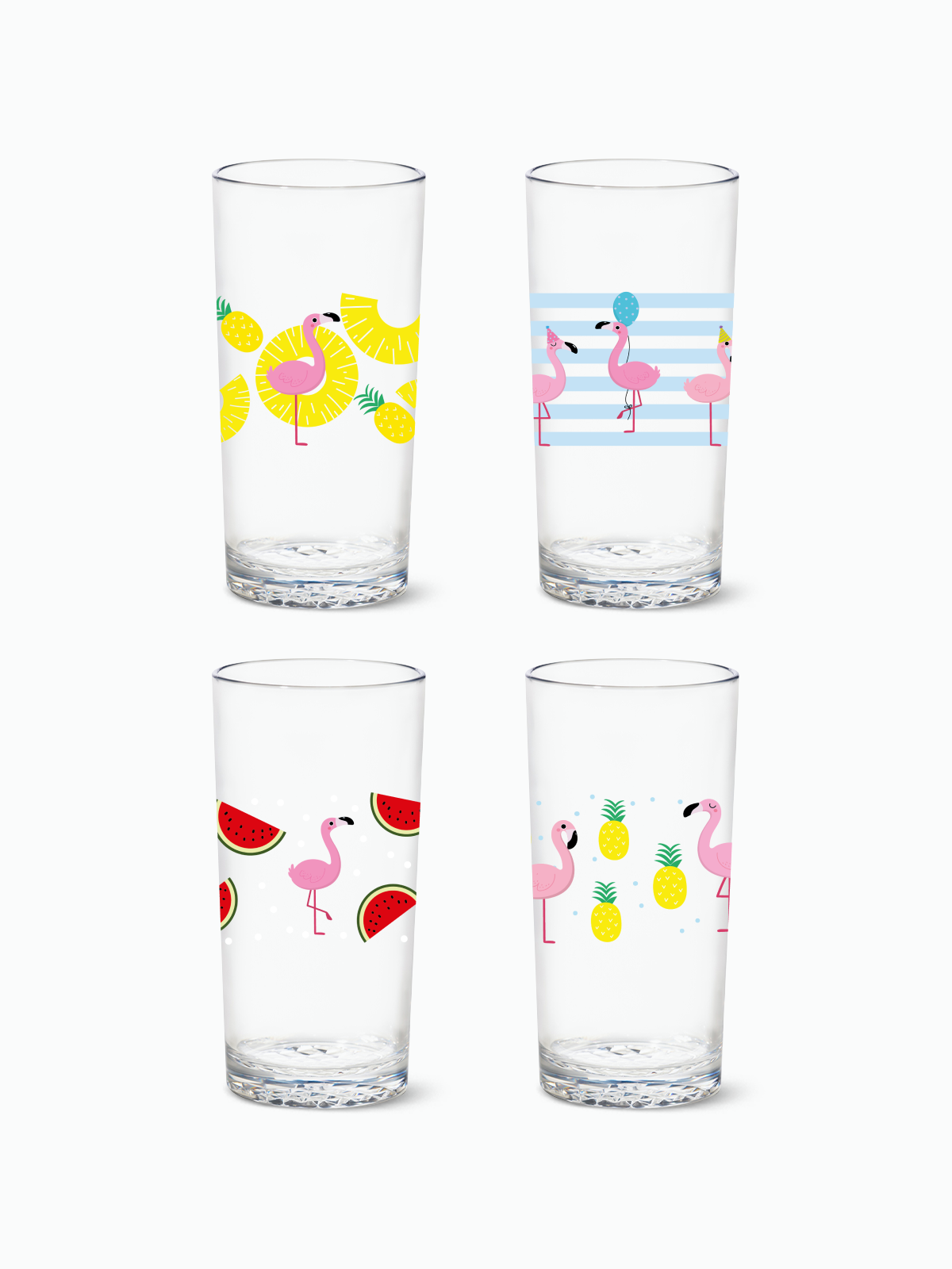 Let's Fla-mingle - RESERVE 14oz Highball Tritan™ Copolyester Glass