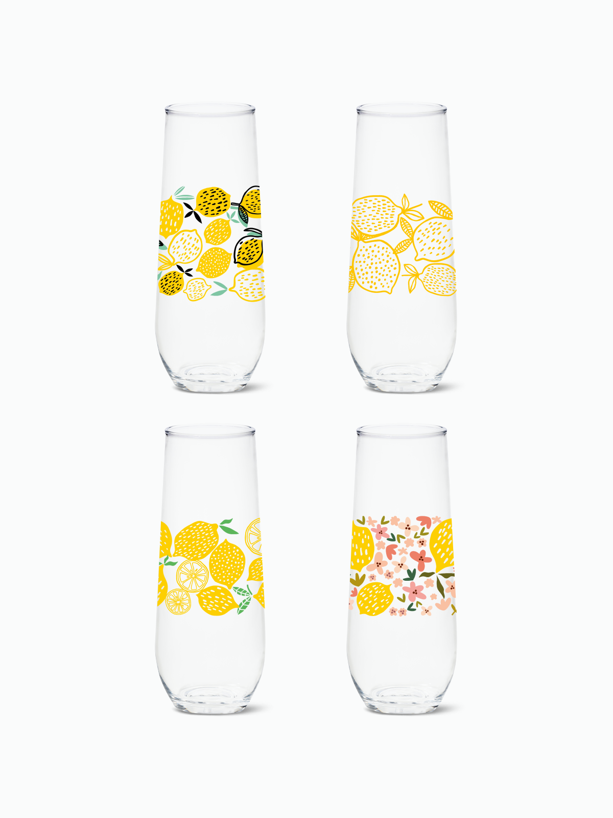 Limoncello - RESERVE 9oz Stemless Champagne Tritan™ Copolyester Glass