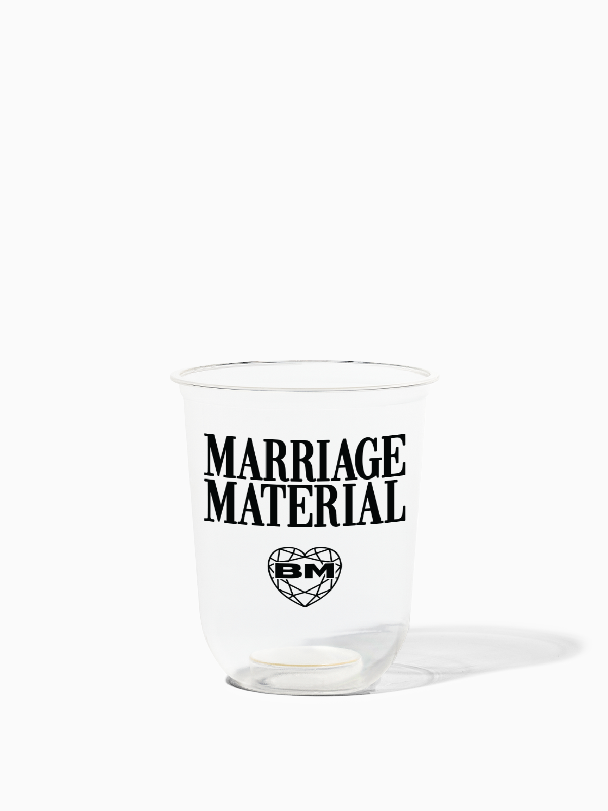 Marriage Material™ - TOSSWARE × BRIDEMERCH - NATURAL 16oz Arc Cup - Black